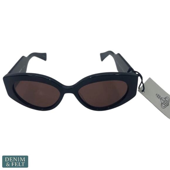 Vivienne Westwood Jackie Sunglasses Black/Brown UV Protection NEW/NWT!! main image 4